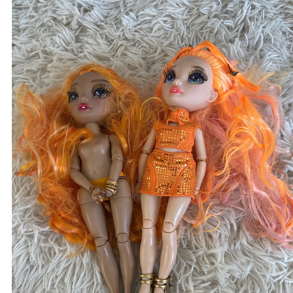 Monster High Rainbow High Doll‎ Orange Hair Fashion Doll Set 2 dolls